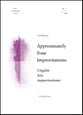 Approximately Four Improvisations SATB choral sheet music cover